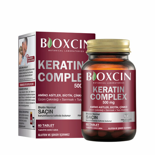 Bioxcin Keratin Complex - odbudowa i wzmocnienie włosów od środka 60 tabl.
