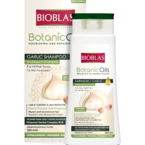 Bioblas Botanic Oils - wzmacniający szampon z ekstraktem z czosnku przeciw wypadaniu włosów 360 ml