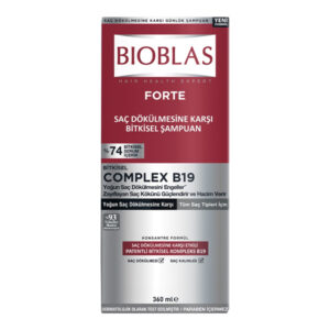 Bioblas Forte Complex B19 Ziołowy szampon przeciw intensywnemu wypadaniu włosów 360 ml