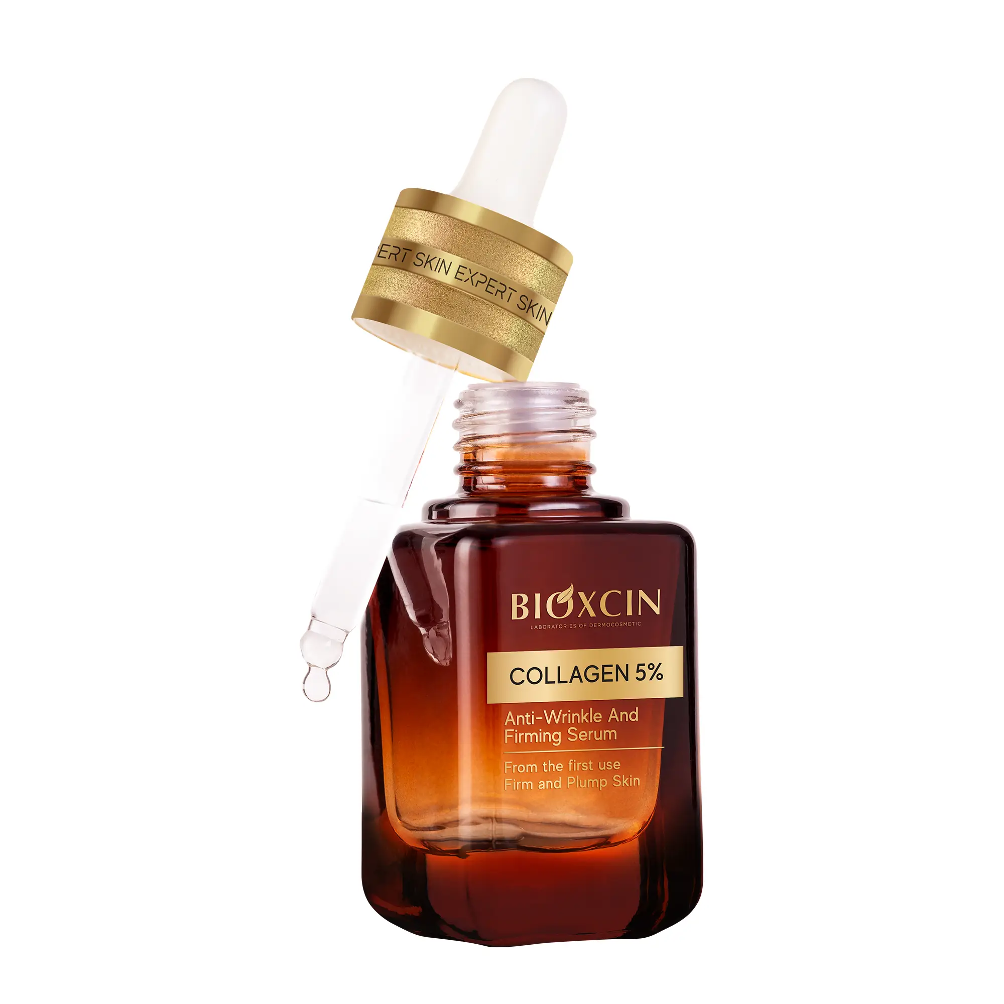 Bioxcin Skin Expert Collagen 5% Przeciwzmarszczkowe ujędrniające serum 30 ml - obrazek 3