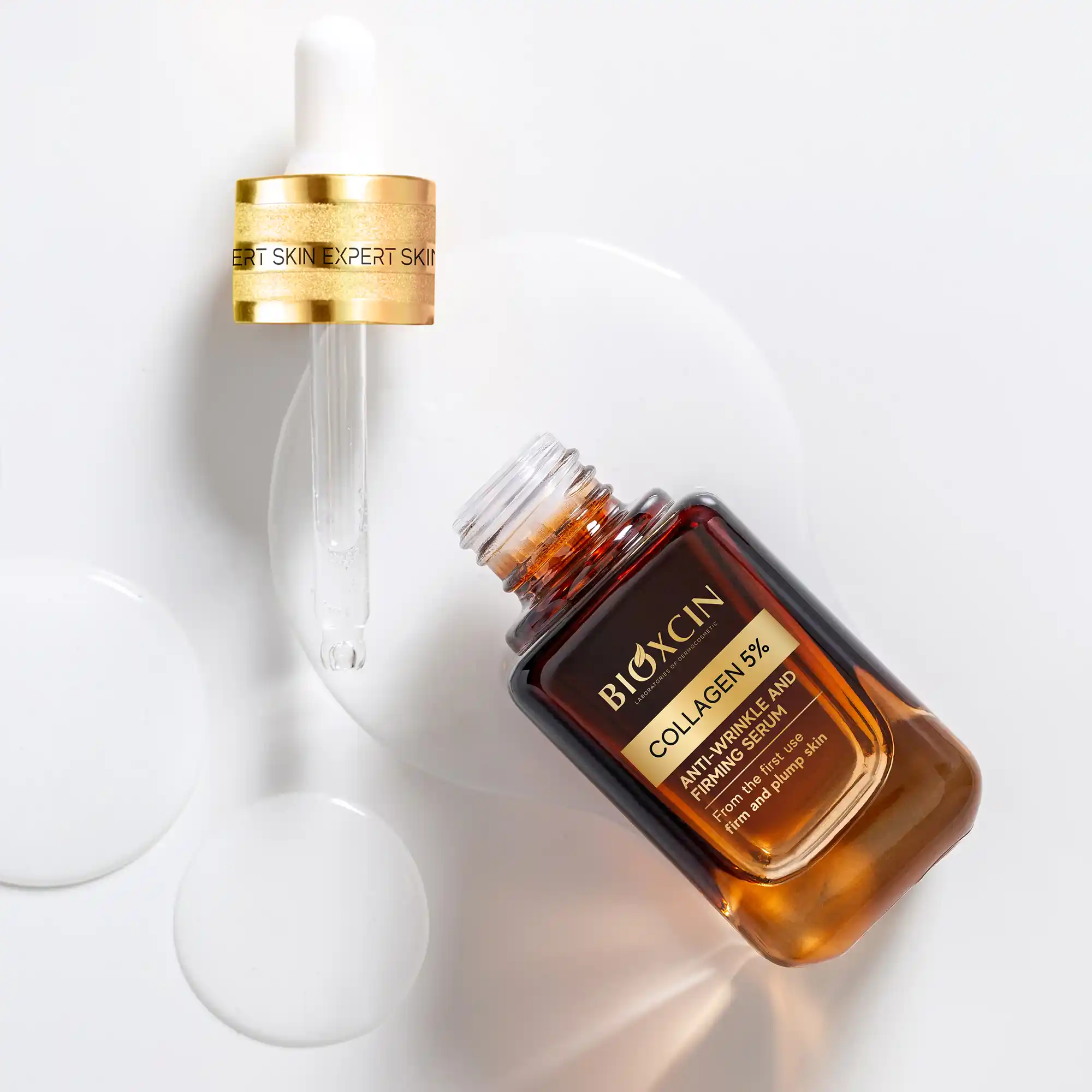 Bioxcin Skin Expert Collagen 5% Przeciwzmarszczkowe ujędrniające serum 30 ml - obrazek 4