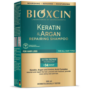 Bioxcin Keratin&Argan Szampon regenerująco - nawilżający 300 ml