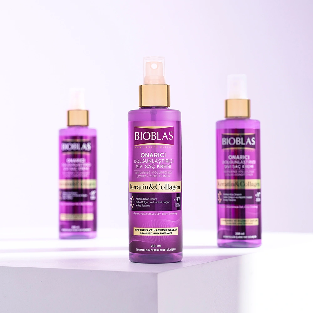 Bioblas - Kolagenowo-Keratynowa Odżywka w Sprayu Bez Spłukiwania 200 ml - obrazek 5