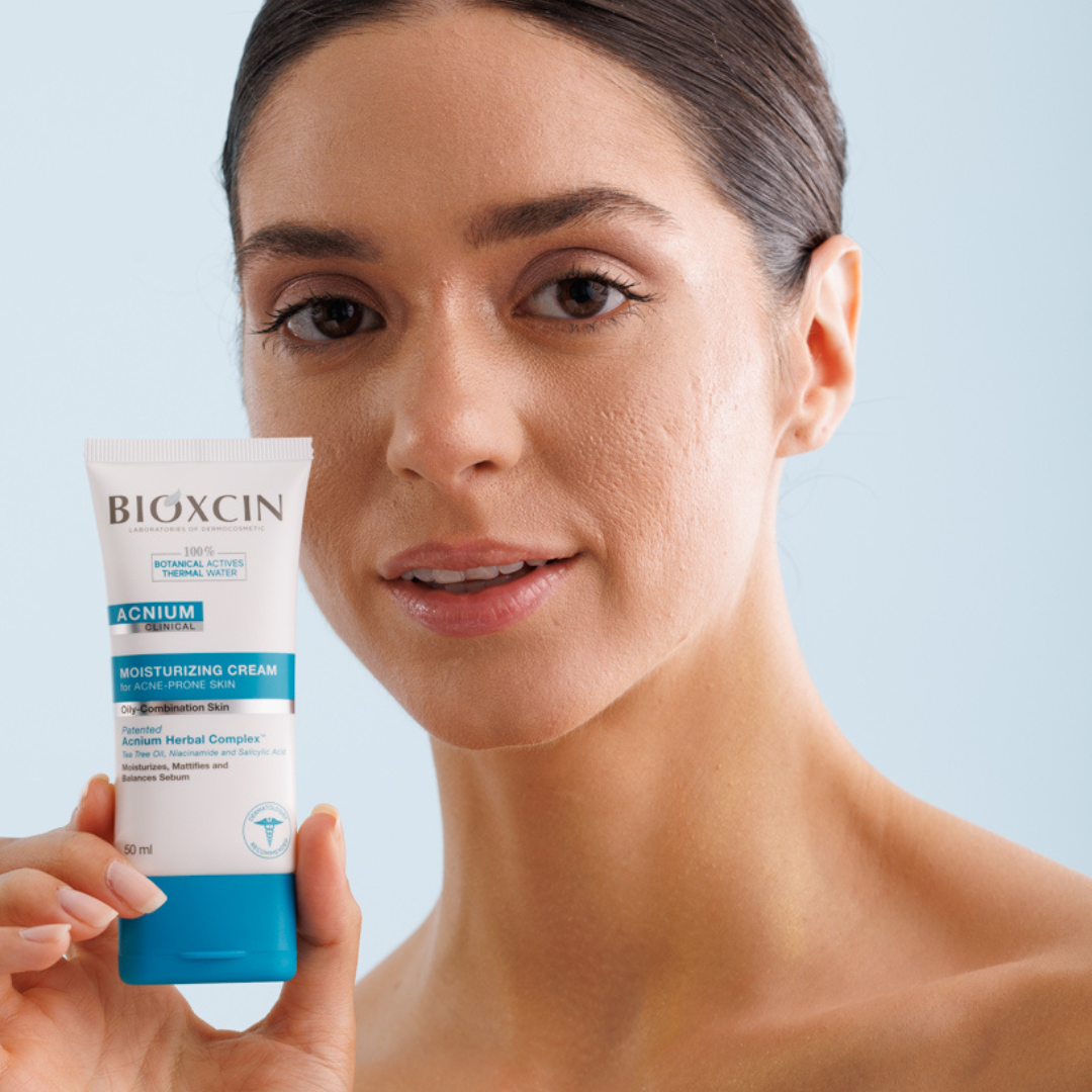 Bioxcin Acnium - krem nawilżający regulujący wydzielanie sebum 50 ml - obrazek 2