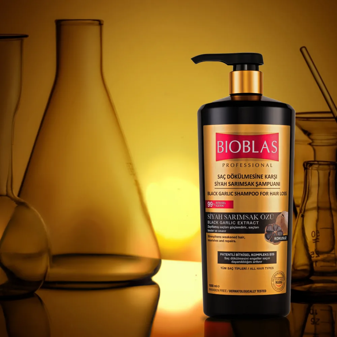 Bioblas Szampon z Czarnym Czosnkiem przeciw wypadaniu włosów 1000 ml - obrazek 3