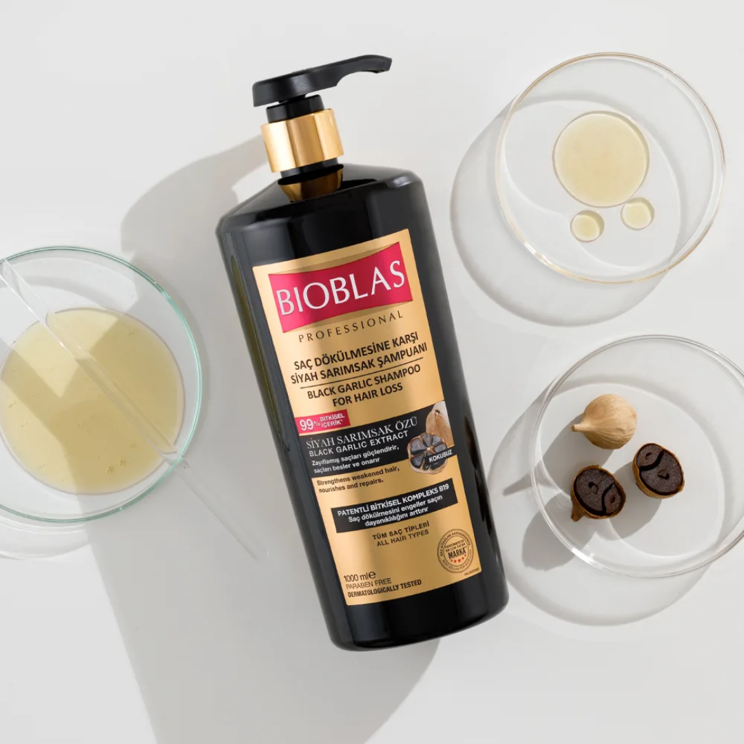 Bioblas Szampon z Czarnym Czosnkiem przeciw wypadaniu włosów 1000 ml - obrazek 4