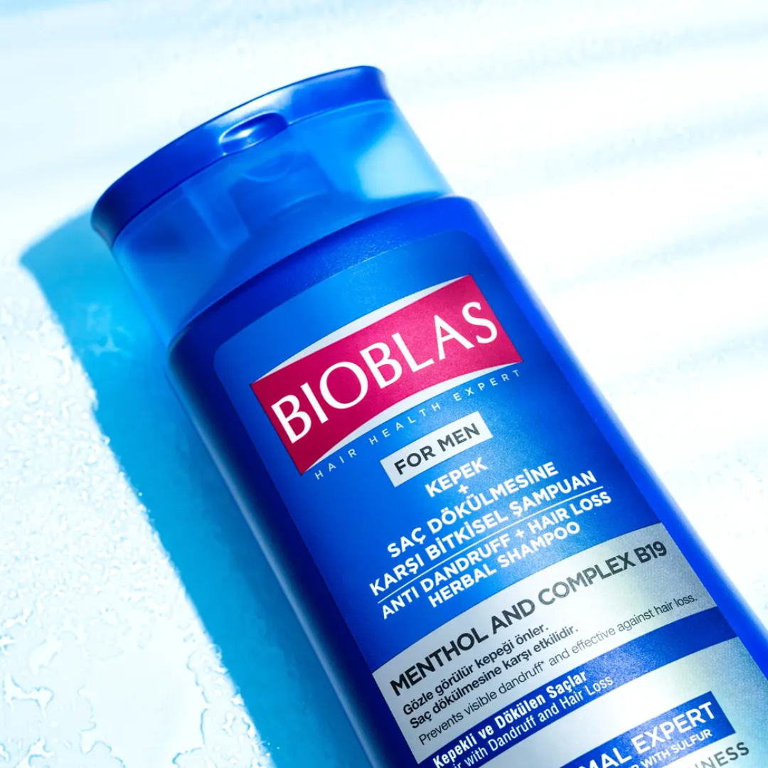Bioblas Menthol & Complex B19 - Szampon przeciwłupieżowy dla mężczyzn 360 ml - obrazek 2