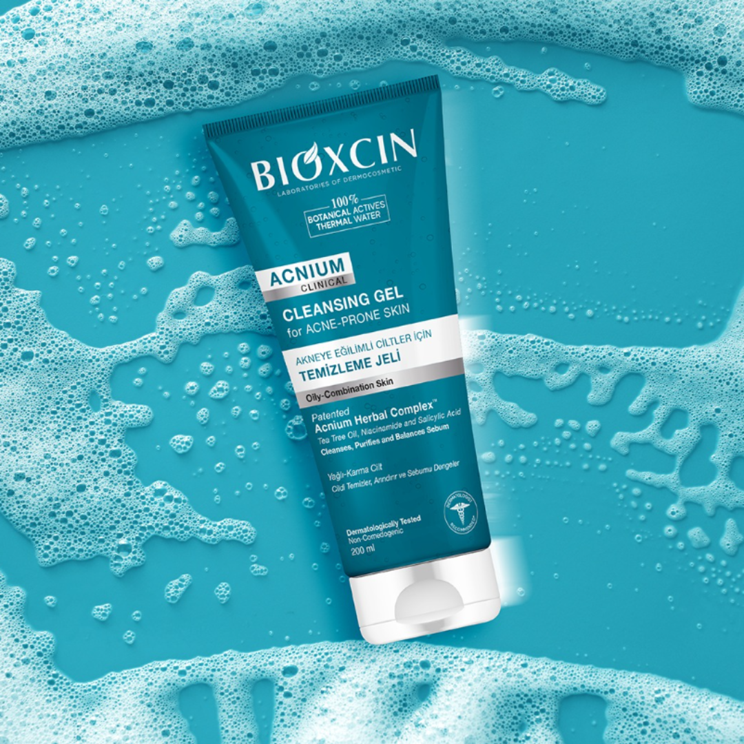 Bioxcin Acnium żel do mycia twarzy regulujący wydzielanie sebum 200 ml - obrazek 3