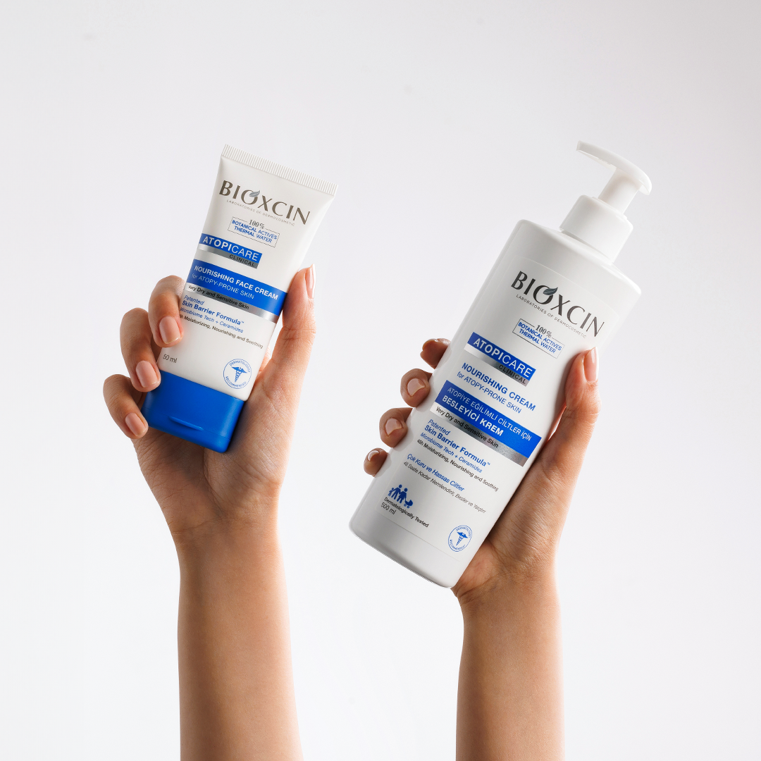 Zestaw Bioxcin Atopicare - krem nawilżający do twarzy 50 ml + krem 500ml - obrazek 3