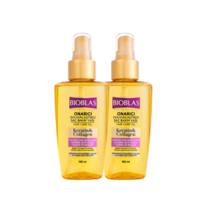 Bioblas Keratin & Collagen - Regenerujący olejek do włosów 2x100 ml