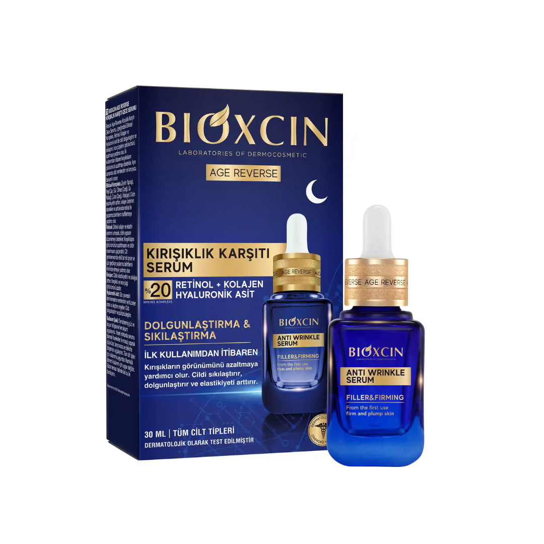 Zestaw Bioxcin Age Reverse - Serum 30 ml + krem przeciwzmarszczkowy 50 ml - obrazek 2