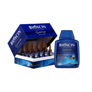 Zestaw Bioxcin Quantum - Serum 15x6ml + Szampon do włosów tłustych 300ml
