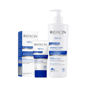 Zestaw Bioxcin Atopicare - krem nawilżający do twarzy 50 ml + krem 500ml