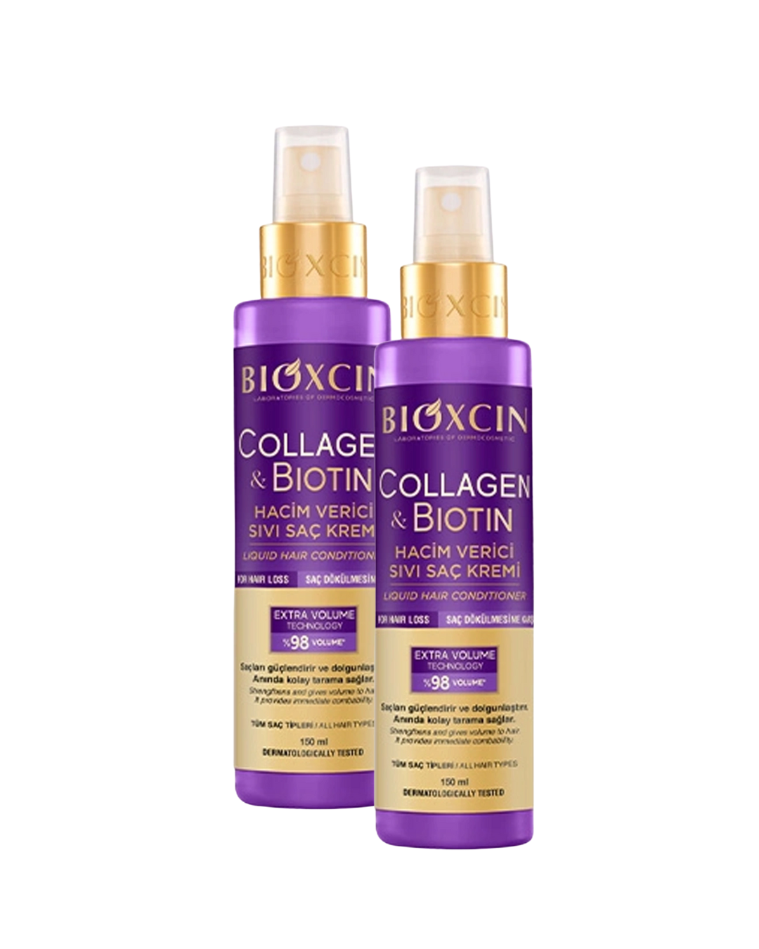 Bioxcin Collagen & Biotin Odżywka do Włosów z Kolagenem i Biotyną w Płynie 2 x 150 ml